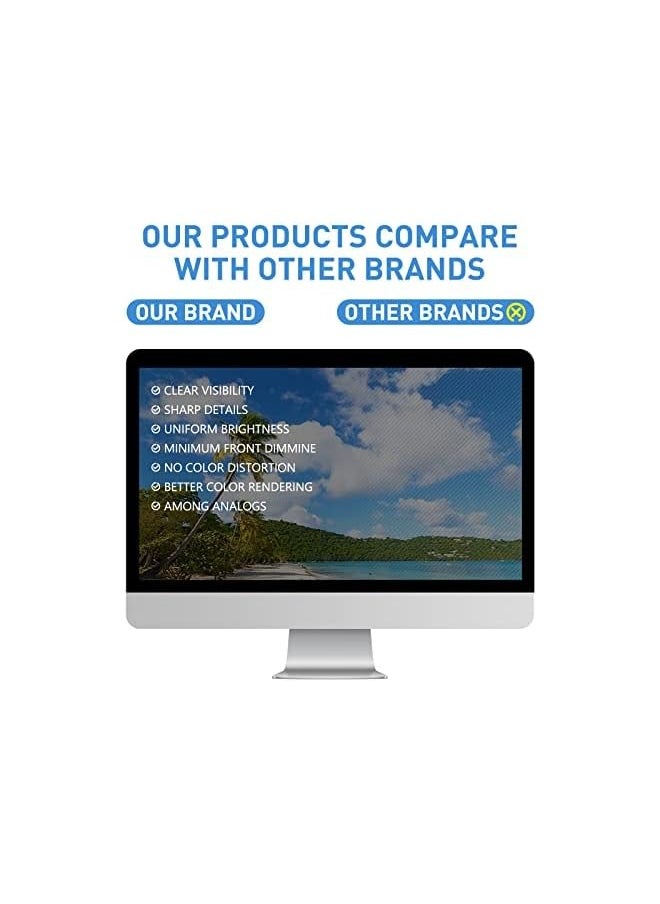 erorex 27 Inch Privacy Screen Filter for Desktop Computer Widescreen Monitor - Anti-Glare, Blocks 96% UV,Anti-Scratch with 16:9 Aspect Ratio  - Image 4