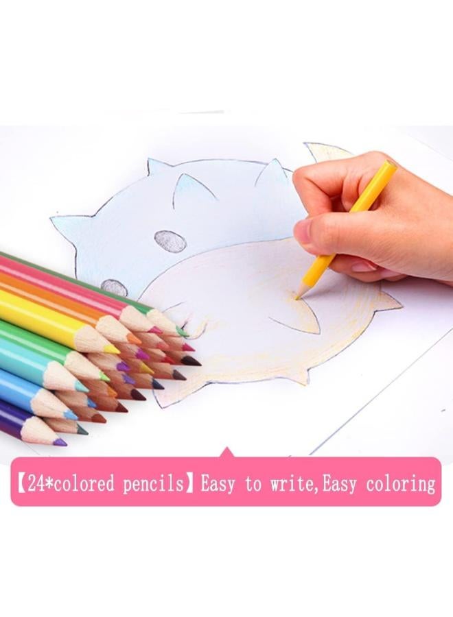 208‑Piece Art Supplies Set with Trifold Easel - Image 4