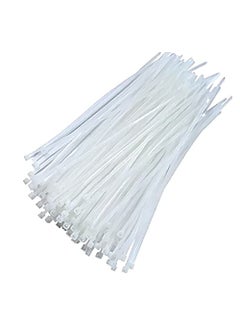 Wizzo Wizzo Pack of 500 Pieces Self Locking Teeth Grip Nylon Zip Wire Organizer Cable Tie Cable Strap for Cable Management 25mm x 100mm  - Image 1