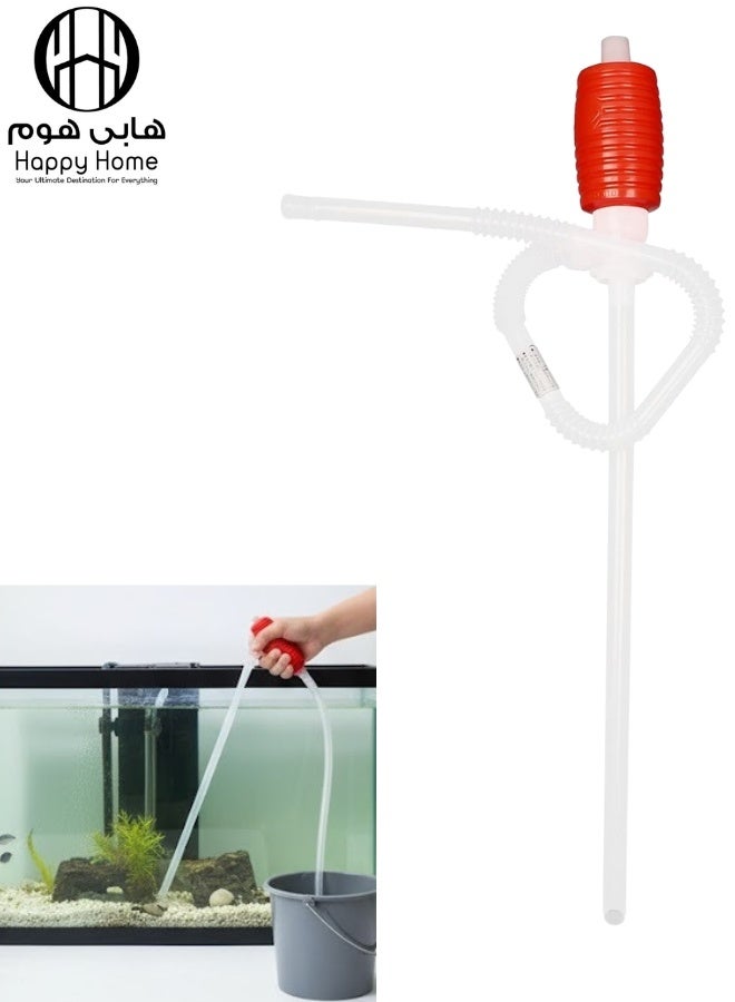 Happy Home Single Hand Siphon Pump - Hand Operated Portable Lightweight Durable High Flow Multi-Purpose Manual Liquid Transfer Pump for Fuel, Water, Oil for Home, Auto, Garden, Emergency - Image 1