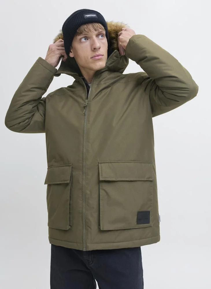 JJ Rebel Zip through Parka jacket