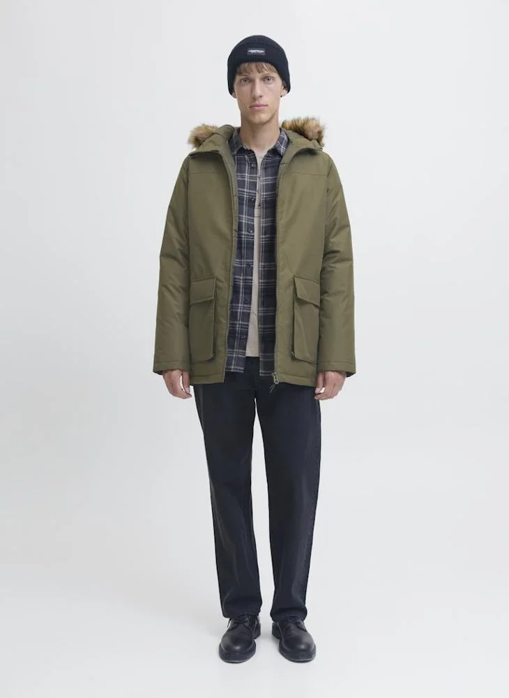 JJ Rebel Zip through Parka jacket