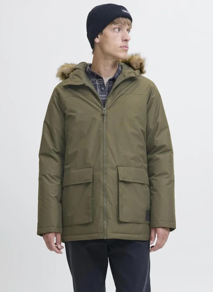JJ Rebel Zip through Parka jacket