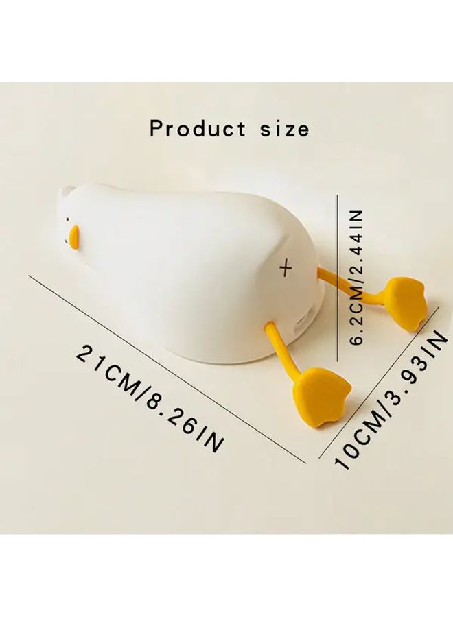 White Rechargeable Penguin Night Light Bedside Lamp Soft Glow Home Decor - Image 2
