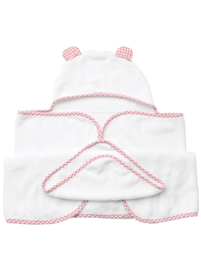 Towels for Girls - Hooded Girl Towel & Washcloth Set - Organic Viscose Made from Bamboo Towels with Hood - Girl Bath Towels (Color : Pink) - Image 5