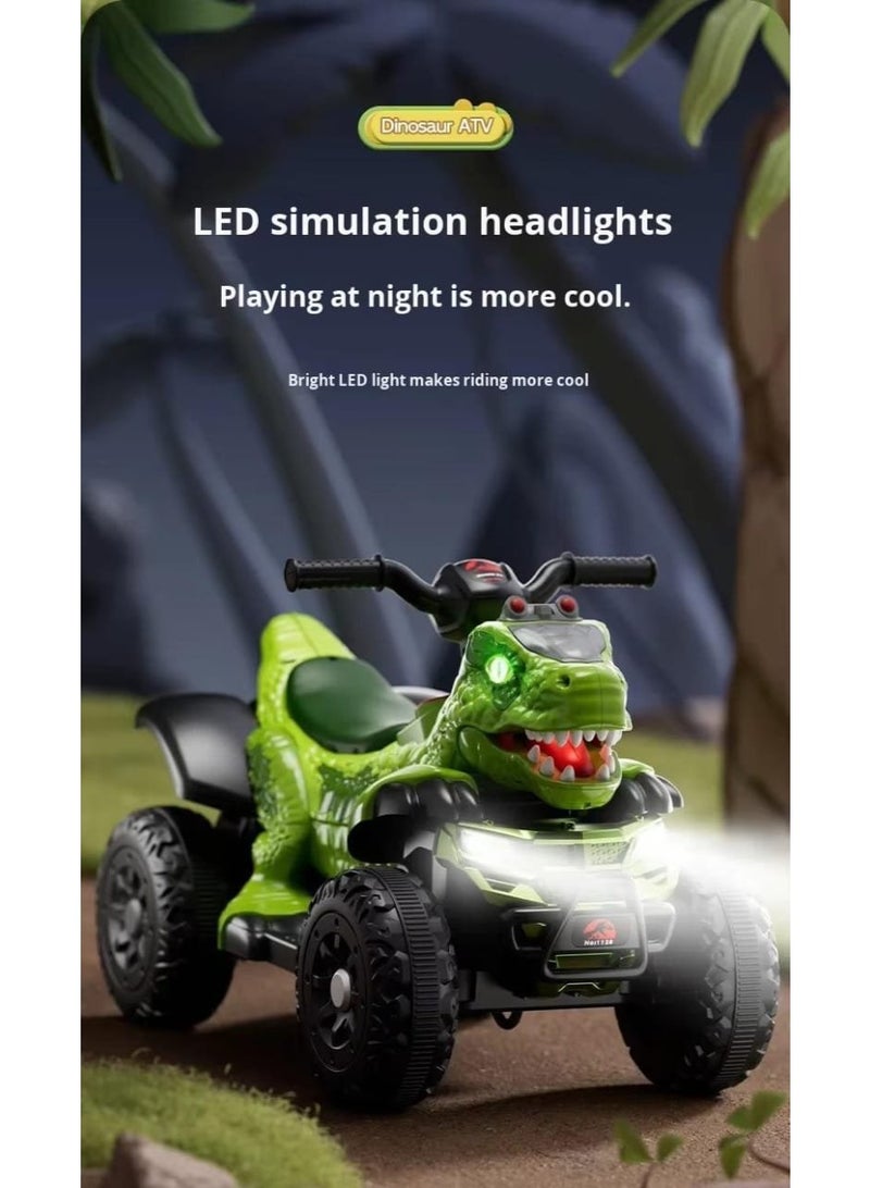 New Style Dinosaur Children's Electric Motorcycle Four-Wheel Toy Car for Beach, Suitable for Both Boys and Girls - Image 3