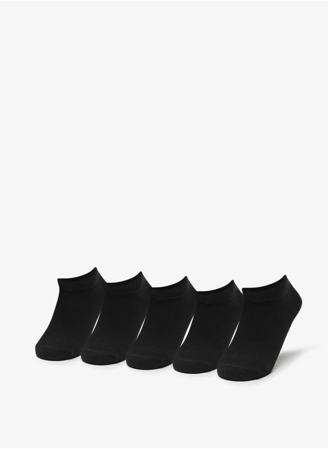 ال بي ال من شو اكسبرس Kids Solid Ankle Length Socks - Set of 5