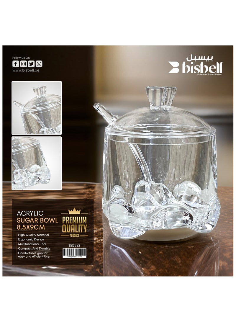 Bisbell Acrylic Sugar Bowl 8.5X9Cm,BB3582 - Image 2
