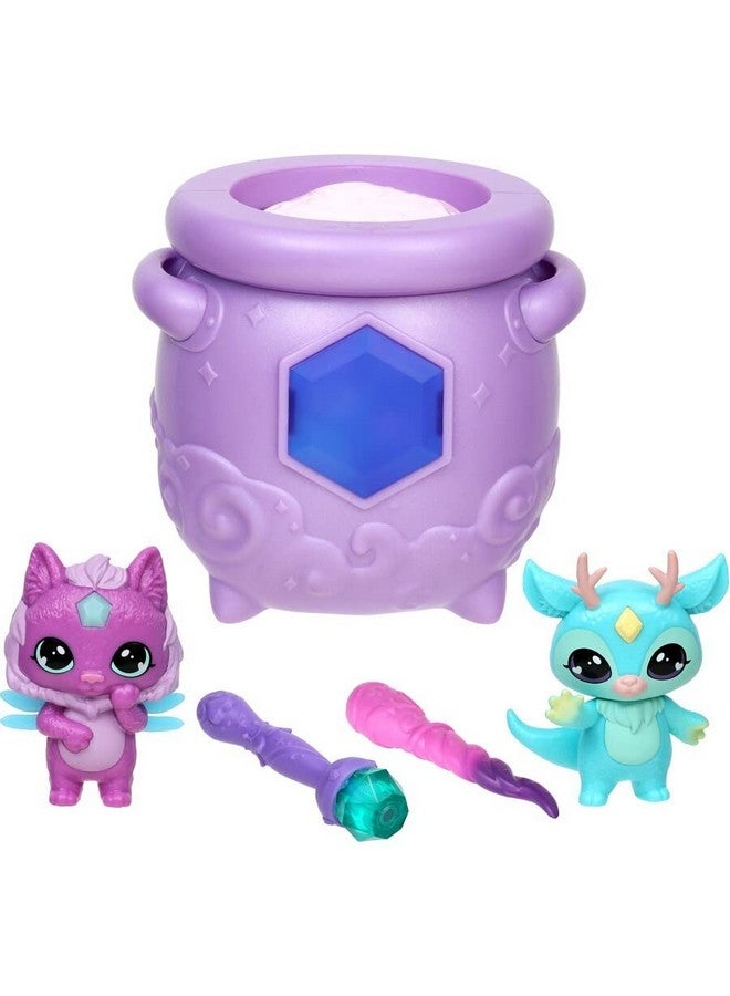 Magic Mixies Mixlings Tap & Reveal Cauldron 2 Pack, Magic Wand Reveals Magic Power and Surprise Reveal on Cauldron, for Kids Aged 5 and Up (Styles May Vary) - Image 3