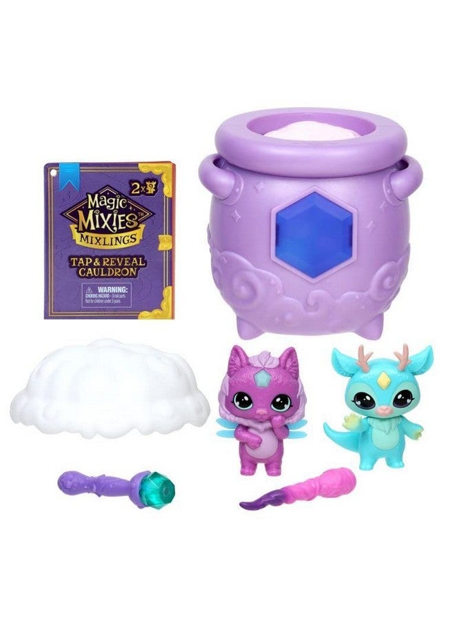Magic Mixies Mixlings Tap & Reveal Cauldron 2 Pack, Magic Wand Reveals Magic Power and Surprise Reveal on Cauldron, for Kids Aged 5 and Up (Styles May Vary) - Image 4