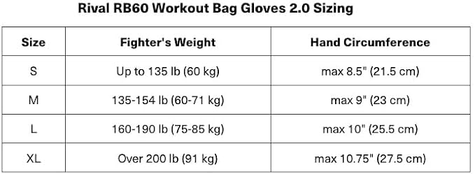 Boxing RB60 2.0 Workout Bag Gloves, Hook and Loop Closure - Breathable Mesh Palm, Soft Inner Lining, and Pre-Formed Pro Fit - Image 4