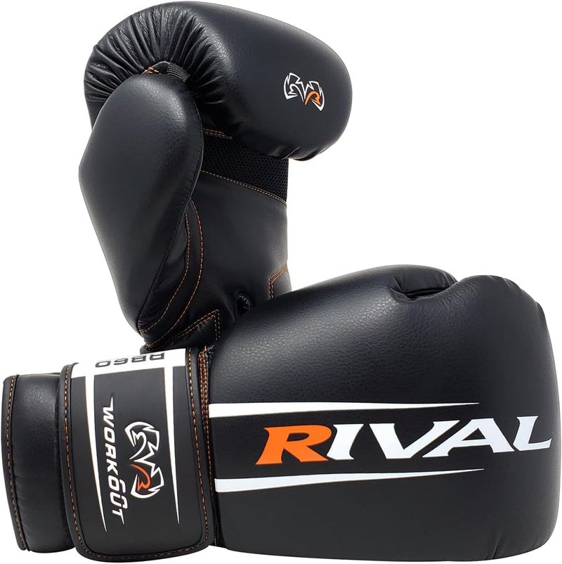 Boxing RB60 2.0 Workout Bag Gloves, Hook and Loop Closure - Breathable Mesh Palm, Soft Inner Lining, and Pre-Formed Pro Fit - Image 1