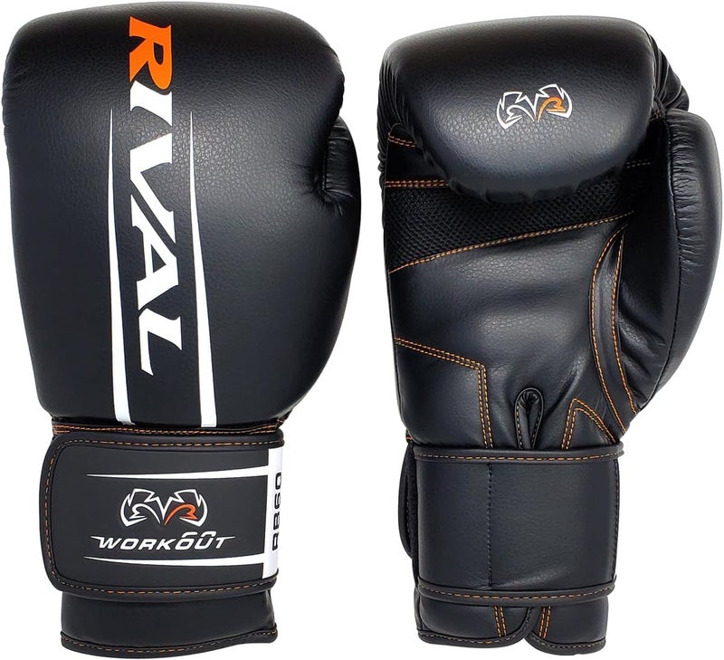 Boxing RB60 2.0 Workout Bag Gloves, Hook and Loop Closure - Breathable Mesh Palm, Soft Inner Lining, and Pre-Formed Pro Fit - Image 2