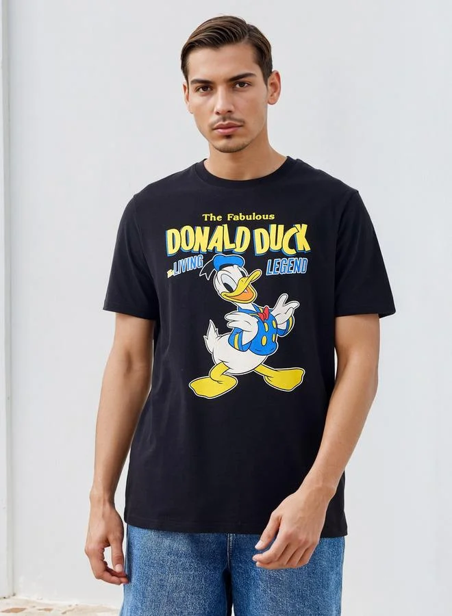 SP Characters Donald Duck Print T-shirt