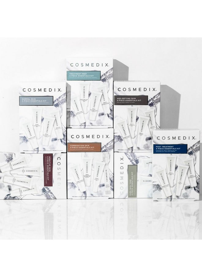 CosMedix - Starter Kit Fourpiece Travel Size Kit Features Bestselling Skin Solutions Includes Gentle Face Cleanser Skin Treatment Serum Exfoliator & Moisturizer All Skin Types Cruelty Free - Image 1