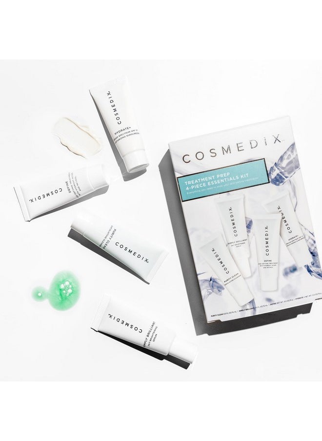 CosMedix - Starter Kit Fourpiece Travel Size Kit Features Bestselling Skin Solutions Includes Gentle Face Cleanser Skin Treatment Serum Exfoliator & Moisturizer All Skin Types Cruelty Free - Image 1