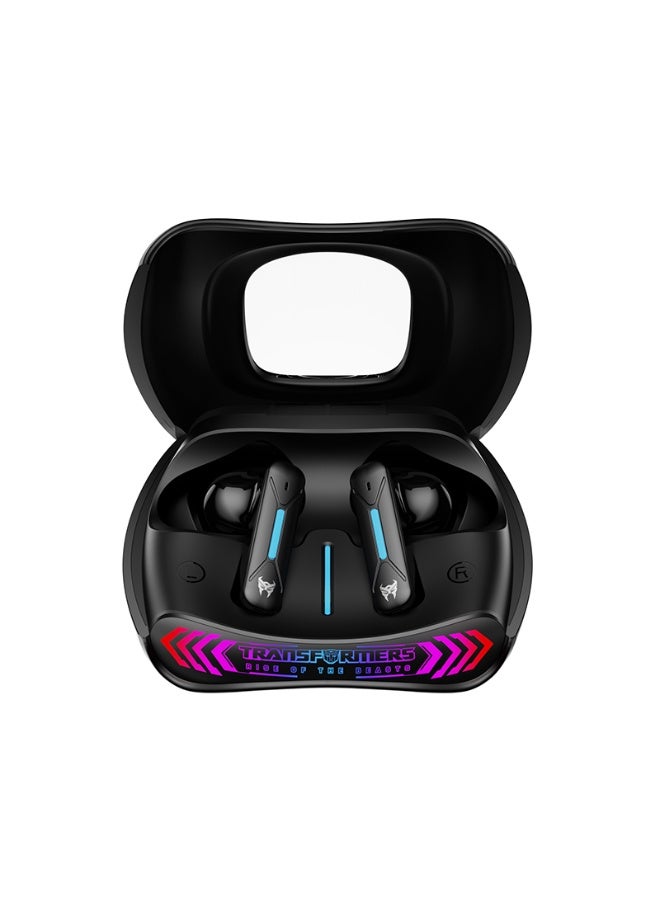 Transformers Wireless Headphones TF-T97 Bluetooth Earbuds Headsets, RGB Ambient Light, Gaming and Music Dual Mode, Black - Image 2