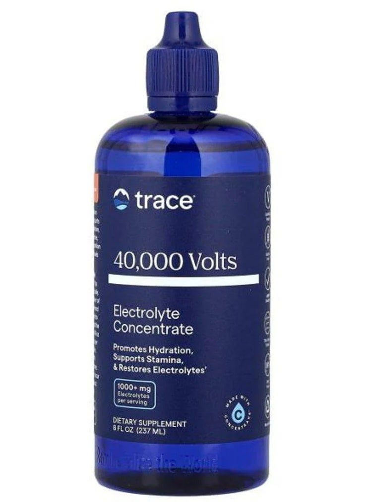 Trace Minerals 40,000 Volts Electrolyte Concentrate Liquid Drops, 237ml - Image 1