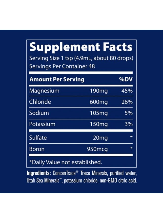 Trace Minerals 40,000 Volts Electrolyte Concentrate Liquid Drops, 237ml - Image 2