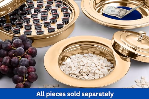 Steadfast Selections (Bread Tray Lid) Gold Premium Communion Trays for Churches | Stainless Steel Communion Ware Set, Supplies | 40 Cup Tray - Image 5