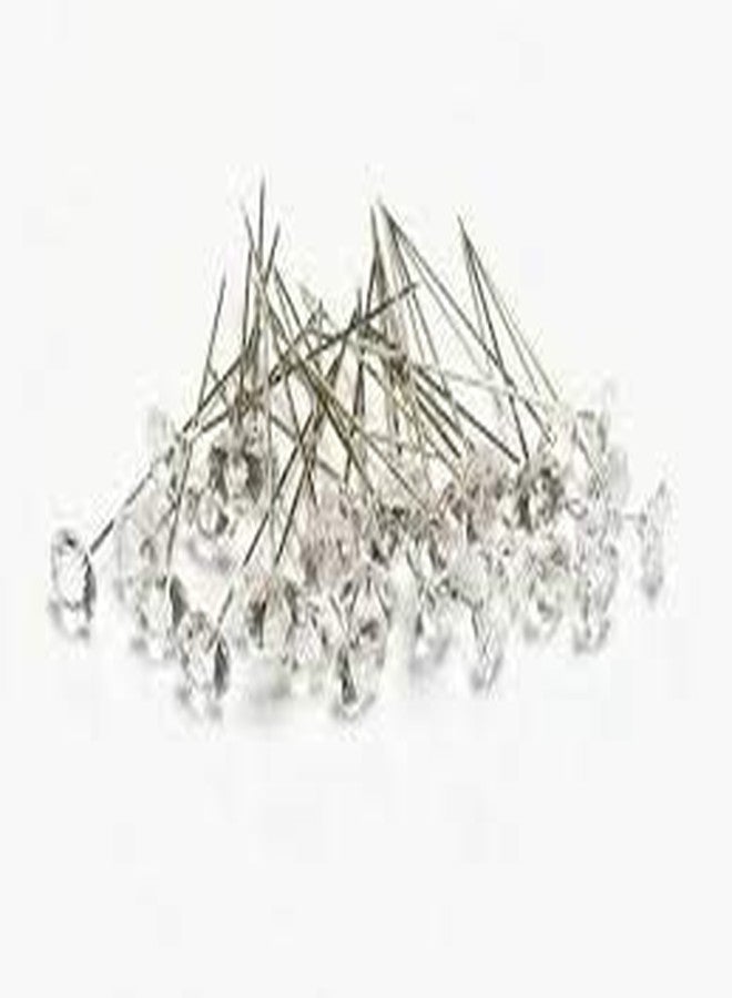 Crystal Clear Diamond Pixie Corsage / Boutonniere Pins 3/4" 100pcs