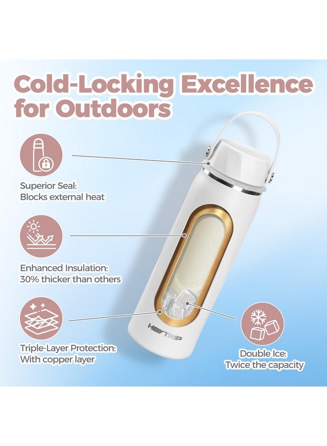 HEYTRIP Vacuum Insulated Breastmilk Cooler Bottle, 20oz Stainless Steel Portable Breastmilk Chiller, Reusable Storage Container Keeps Milk Fresh for 36+ Hours, TSA Approved, Snow White - Image 2