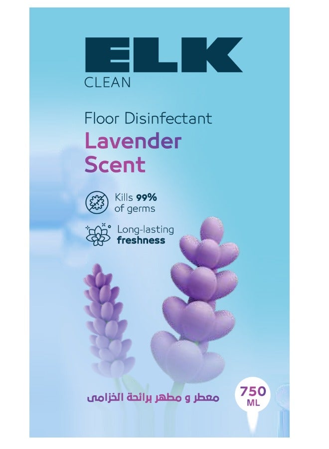 ELK ELK Clean Floor Disinfectant & Cleaner with Lavender Scent – 99% Germs Killing & Long-lasting Freshness – 750 ml  - Image 3