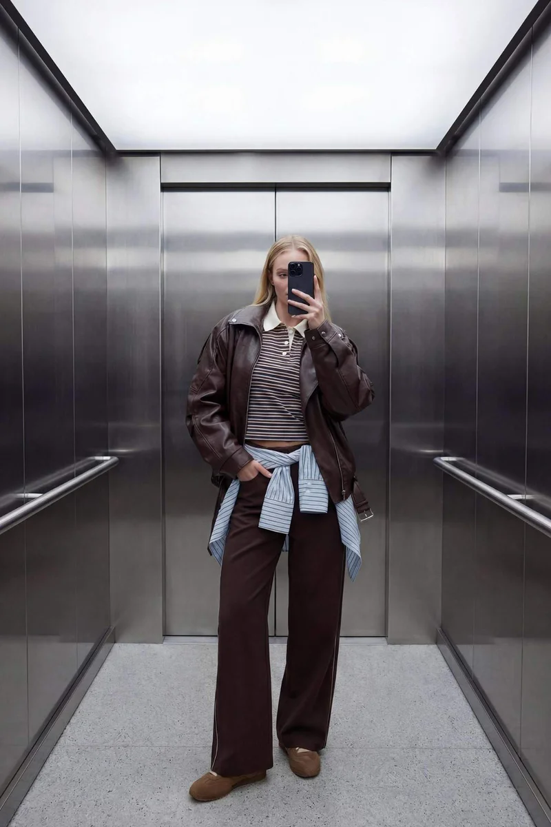 ديفاكتو Straight Fit Straight Leg Trousers