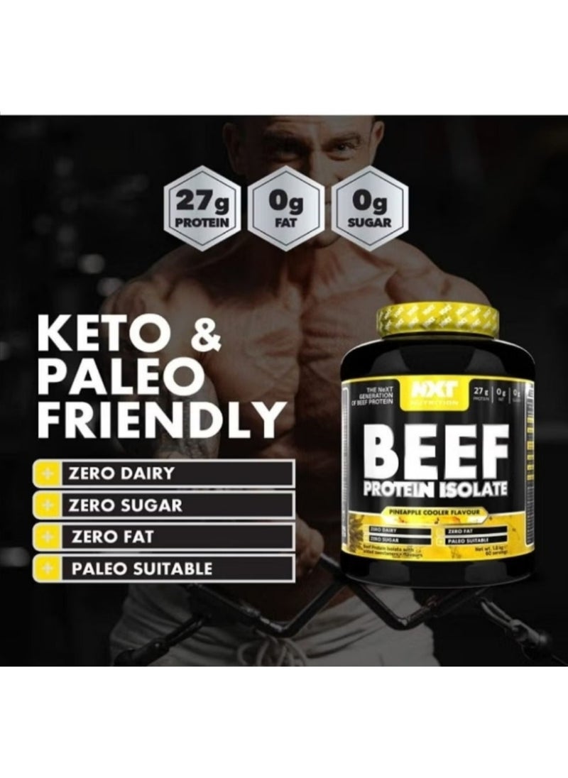 NXT Nutrition - Beef Protein Isolate - pineapple - (1.8kg) - Image 1