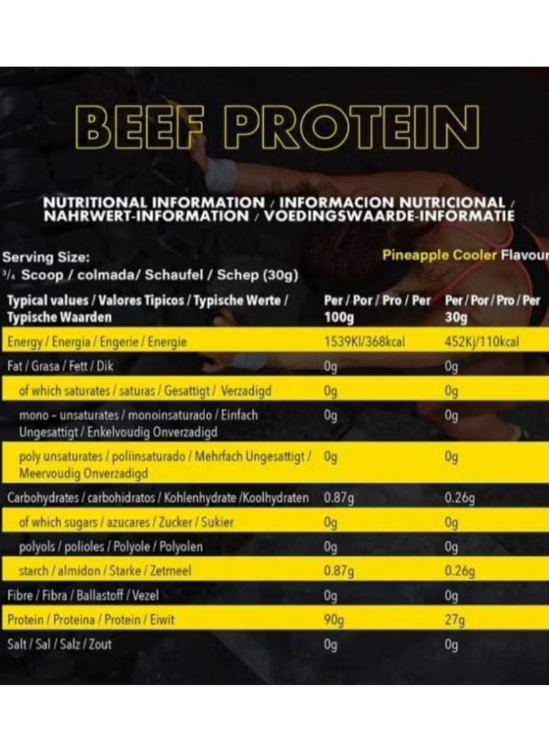 NXT Nutrition - Beef Protein Isolate - pineapple - (1.8kg) - Image 1