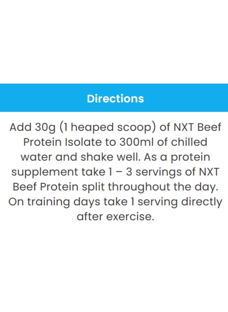 NXT Nutrition - Beef Protein Isolate - pineapple - (1.8kg) - Image 1