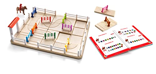 SmartGames لعبة أكاديمية الخيول من سمارت جيمز لبناء المسارات مع 80 تحديًا للأعمار من 7 إلى البالغين - Image 5