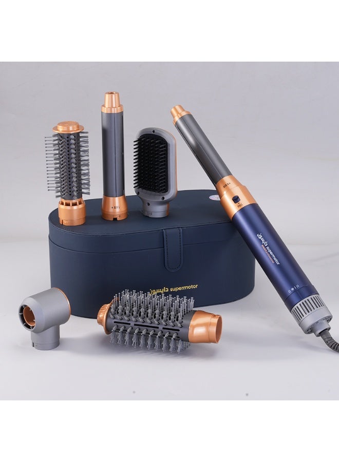 إنزو أداة تصفيف الشعر الاحترافية EN-4133 ‏6 في 1 – مجفف شعر بخطوة واحدة مع ملحقات قابلة للتبديل للتمليس والتمويج وتقنية الأيونات - Image 1