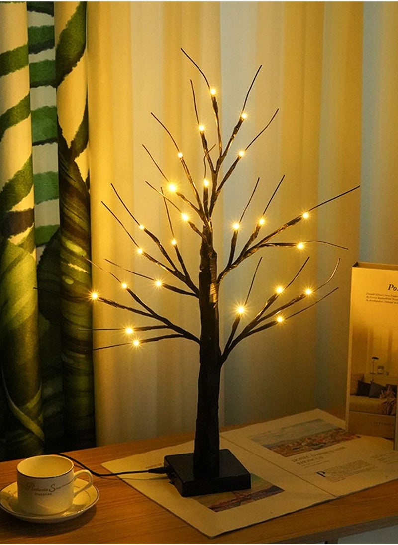 LED Tree Light Decoration Simulation Tree Light USB Battery Light 6*11*38cm