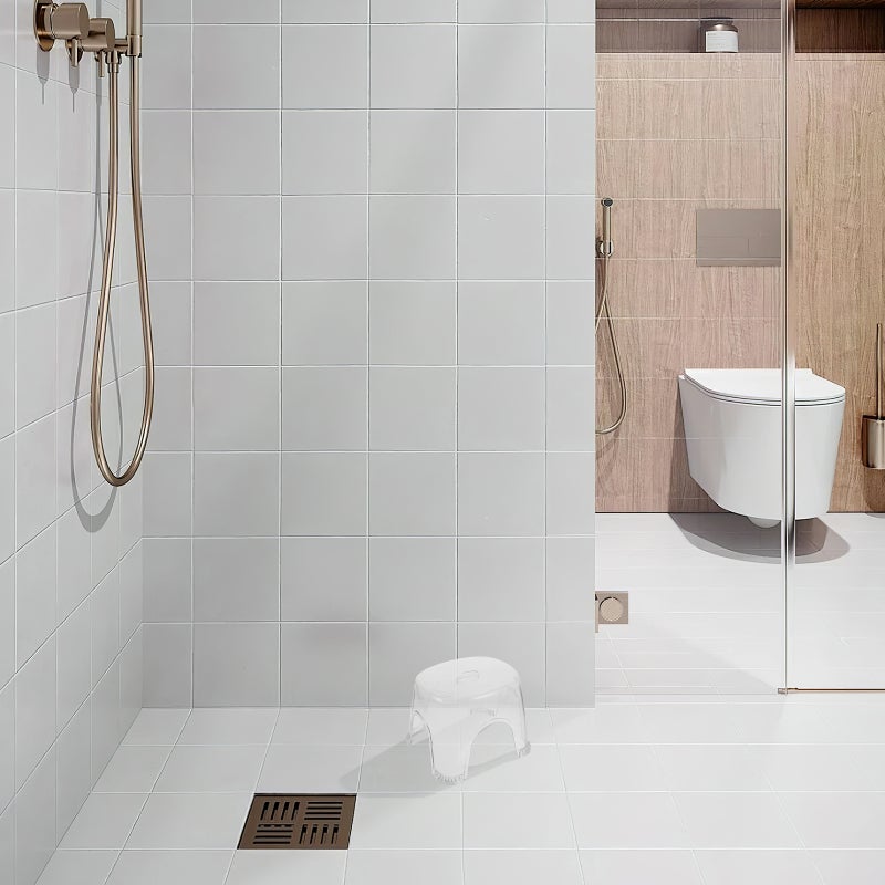 🚽 كرسي استراحة للقدم في الحمام من مادة البولي بروبيلين متين للاستخدام المتعدد والراحة - Image 5