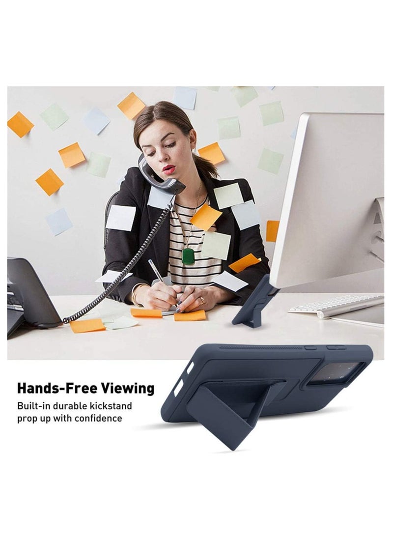 ELTRAZONE Samsung Galaxy Magnetic Stand & Holder, Premium Silicone Hand Strap Grip, Car Mount Kickstand Case Finger Grip Cover Samsung Galaxy S22, - Image 2