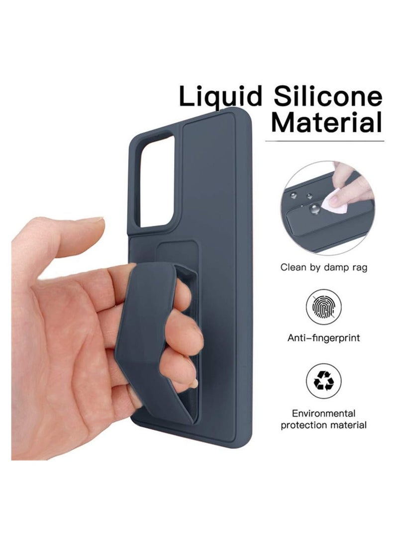 ELTRAZONE Samsung Galaxy Magnetic Stand & Holder, Premium Silicone Hand Strap Grip, Car Mount Kickstand Case Finger Grip Cover Samsung Galaxy S22, - Image 4