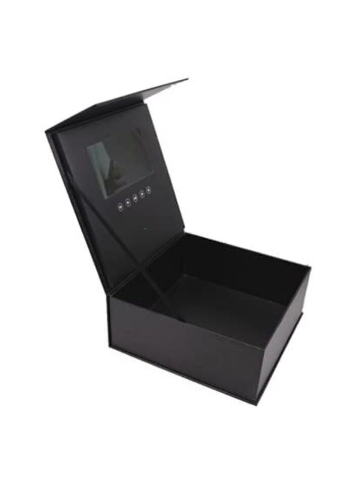 ريد دوت جيفت ريد دوت هدية شاشة Lcd صندوق هدايا فيديو صندوق زهور الورد عيد ميلاد الزفاف الذكرى صندوق تخزين 7 بوصة صندوق فيديو (أسود) 