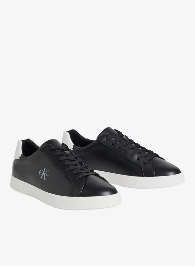 Calvin Klein Leather Signature Logo Trainers