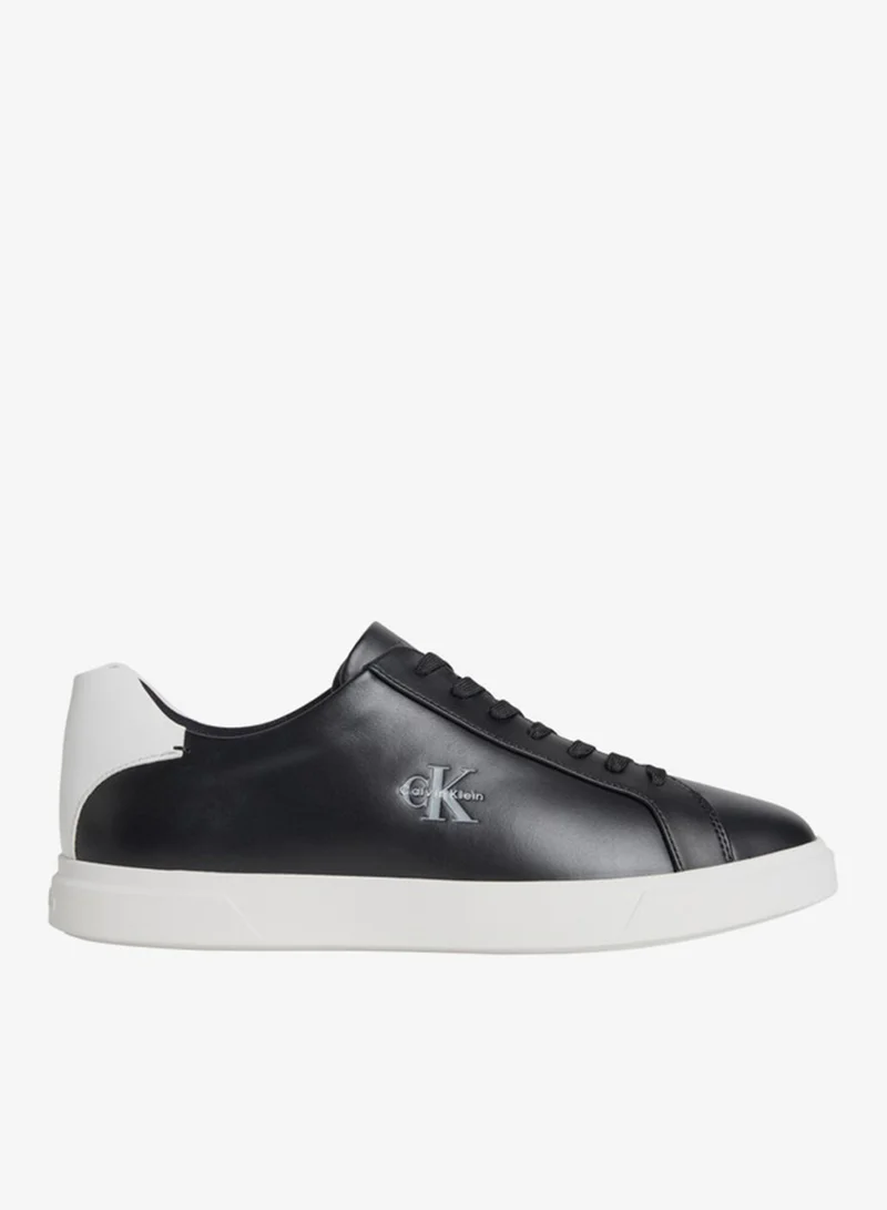 Calvin Klein Leather Signature Logo Trainers