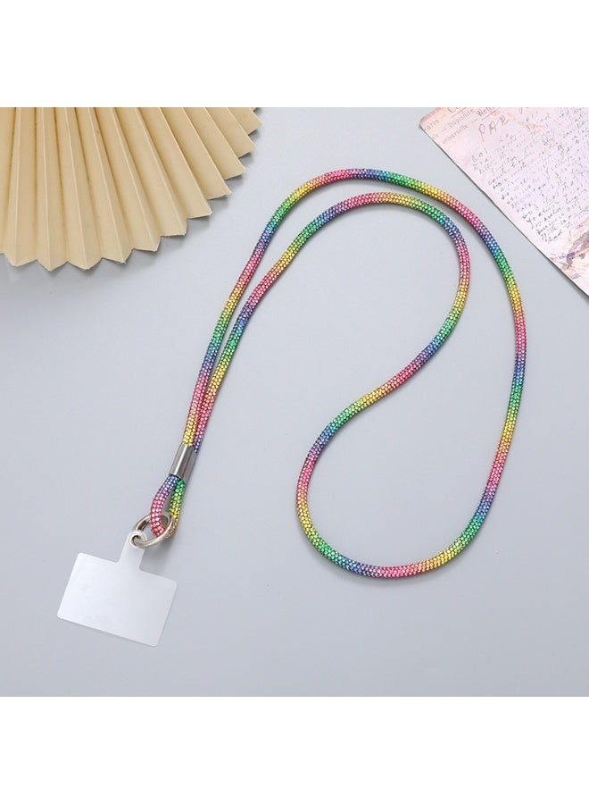 NIBEMINENT Phone Charm/ Chain Strap for Women Girls, Water Drill Cross Body Cell Phone Case Lanyard Wrist Strap,K2654/Color