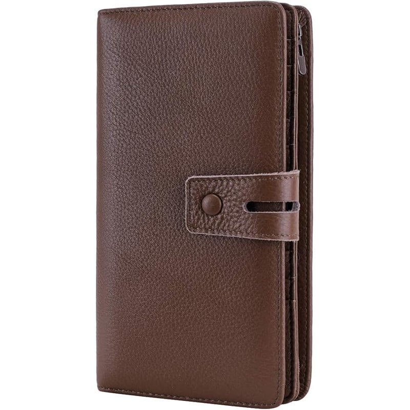 ITSLIFE Women's Big Fat Rfid Leather wallet clutch organizer checkbook holder - Image 1