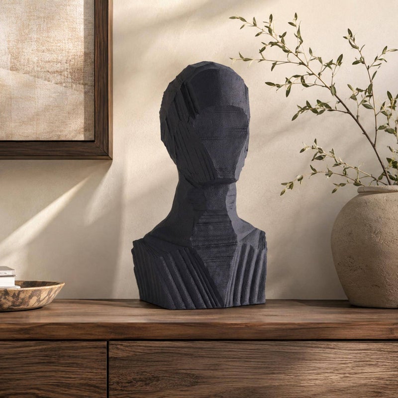 بان هوم  تمثال نصفي مجرد لرجل أ તેની 20x20x53 سم - أسود - Image 1