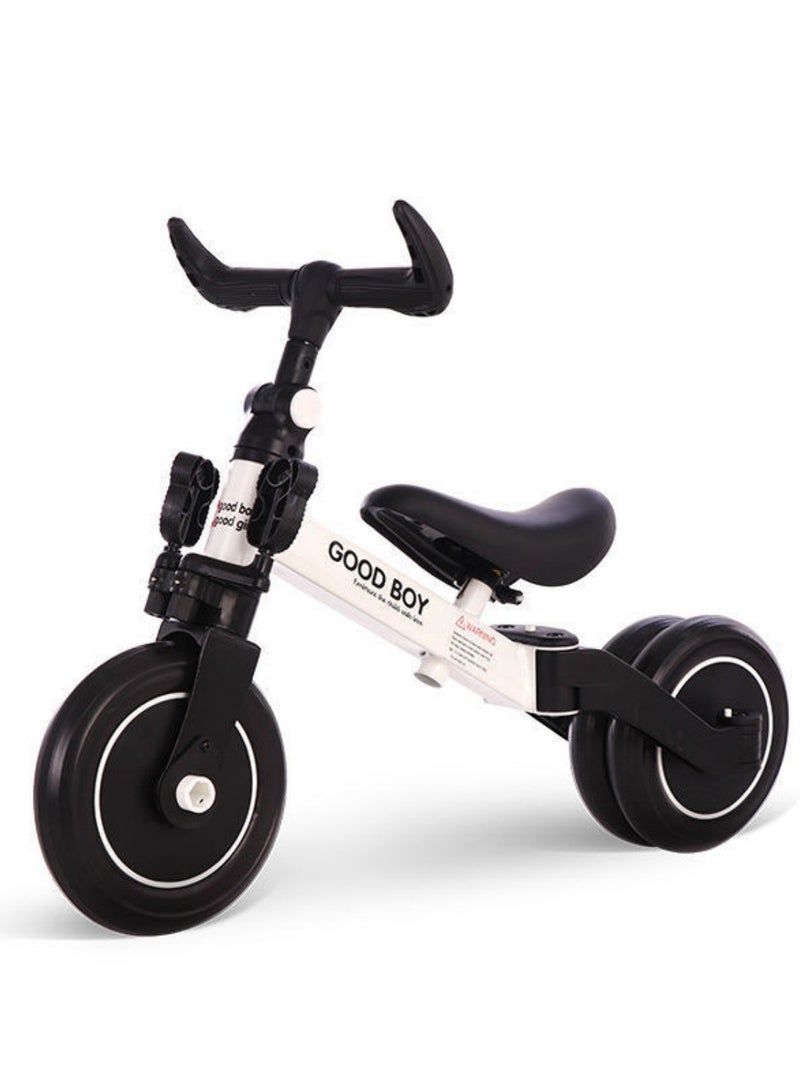 PENG GENERAL 3-in-1 Convertible Kids Tricycle Balance Bike (White)  - Image 1