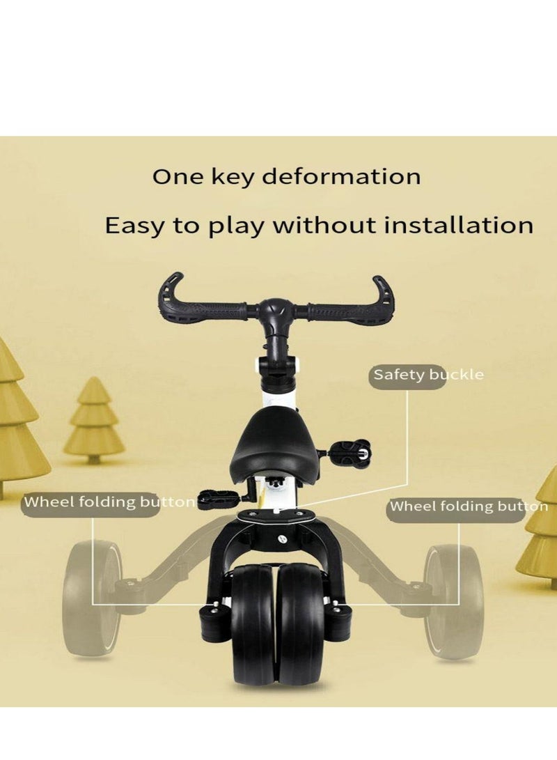 PENG GENERAL 3-in-1 Convertible Kids Tricycle Balance Bike (White)  - Image 4