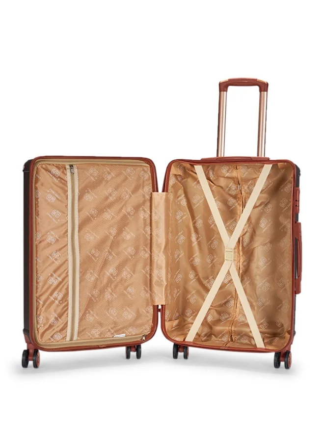 LIMRA Luggage set 5 pieces travel Bags with a distinctive design from limra Brown