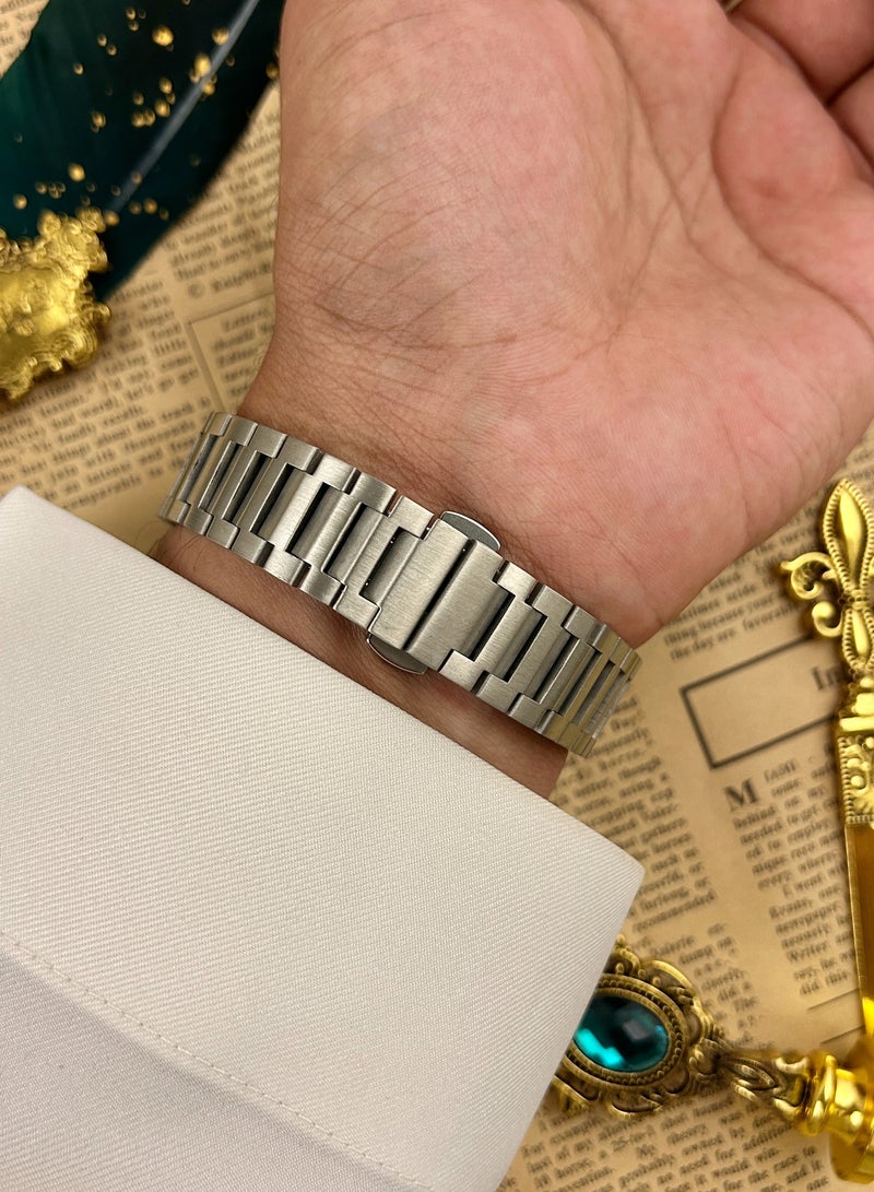 ديفوشي ساعة يد رجالية فاخرة ستانلس ستيل بحروف عربية – وجه كلاسيكي | ديفوشي - Image 2