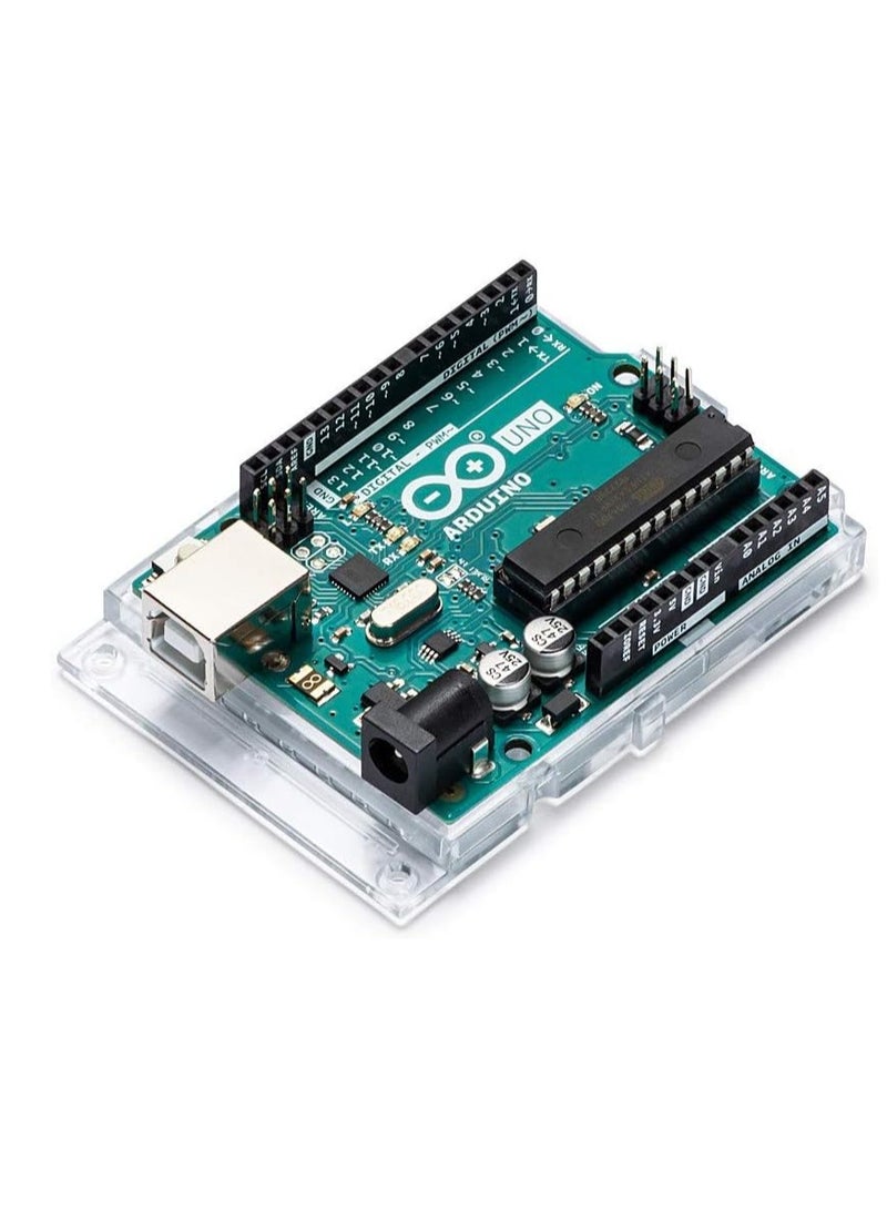 Arduino Uno R3 Board - ATmega328P Microcontroller, USB Interface, Open-Source Electronics Prototyping Platform