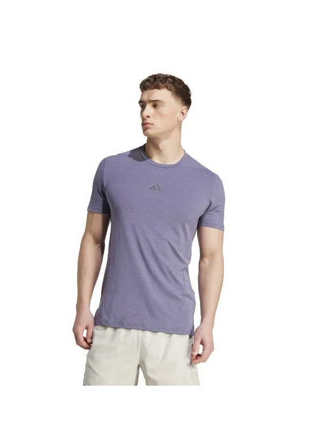 اديداس تيشيرت دي فور تي رجالي بأكمام قصيرة لون بنفسجي