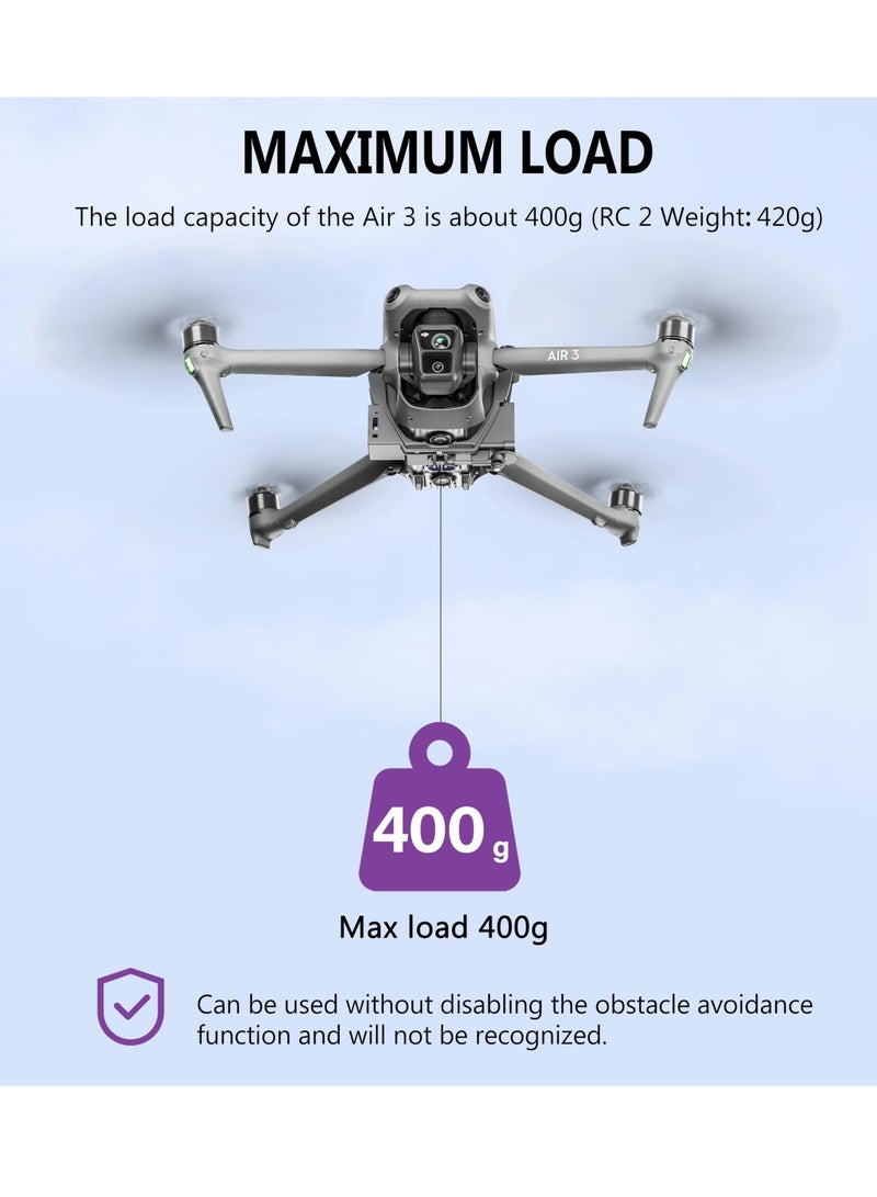 KASTWAVE Air 3 Airdrop System - Transport Delivery Release, Drone Thrower Airdrop Dropping System for DJI Air 3 Accessories. Drop Devices for Enhanced Performance - Image 4
